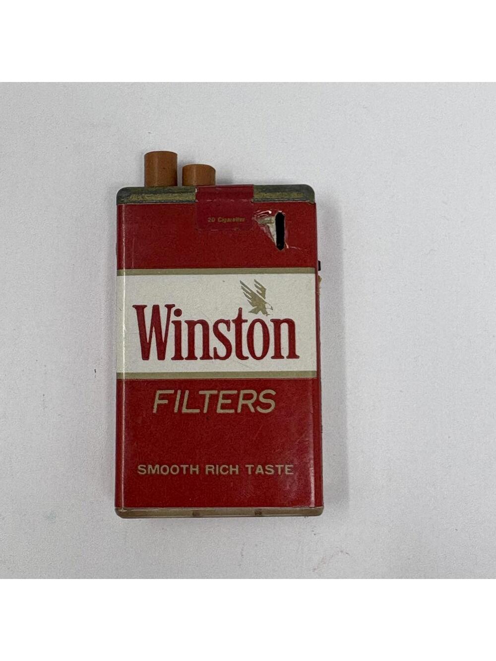 Vintage Winston Filters Cigarette Pack Lighter Tobacciana Pack Lite Korea